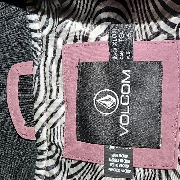 NWT Volcom Eggplant & Black Coco Ho Track Women's Size XL Track Jacket - Picture 5 of 9